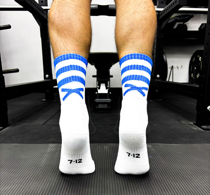 GAA Sports Socks | X Pro Midi Socks | Blue & White | Lar Corbett Sports