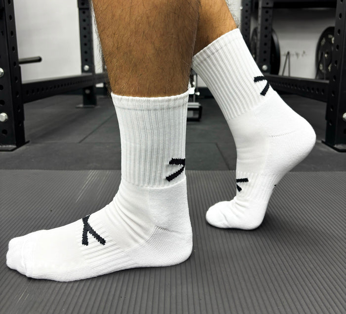 GAA Sports Socks | X Pro Midi Socks | Plain White | Lar Corbett Sports