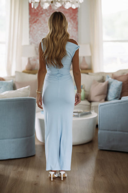 Azure Drift Maxi Dress - Light Blue