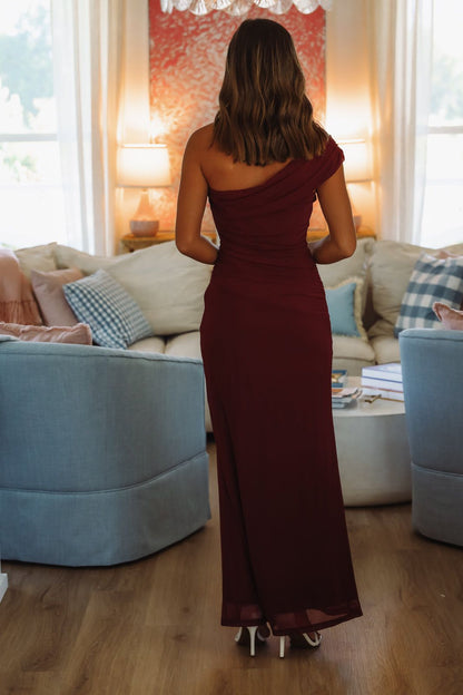 Meet Glamour Maxi Dress - Wine