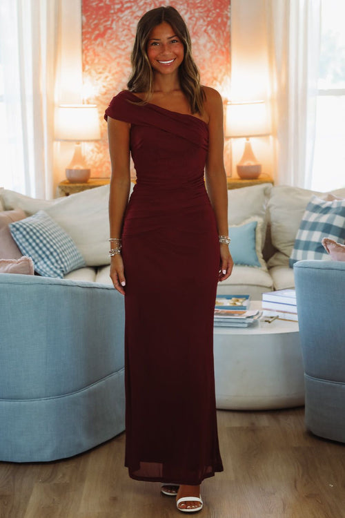 Meet Glamour Maxi Dress - Wine