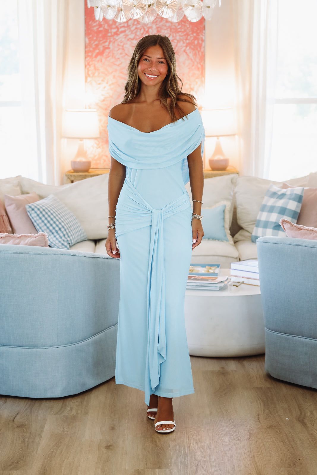 Lavish Maxi Dress - Light Blue