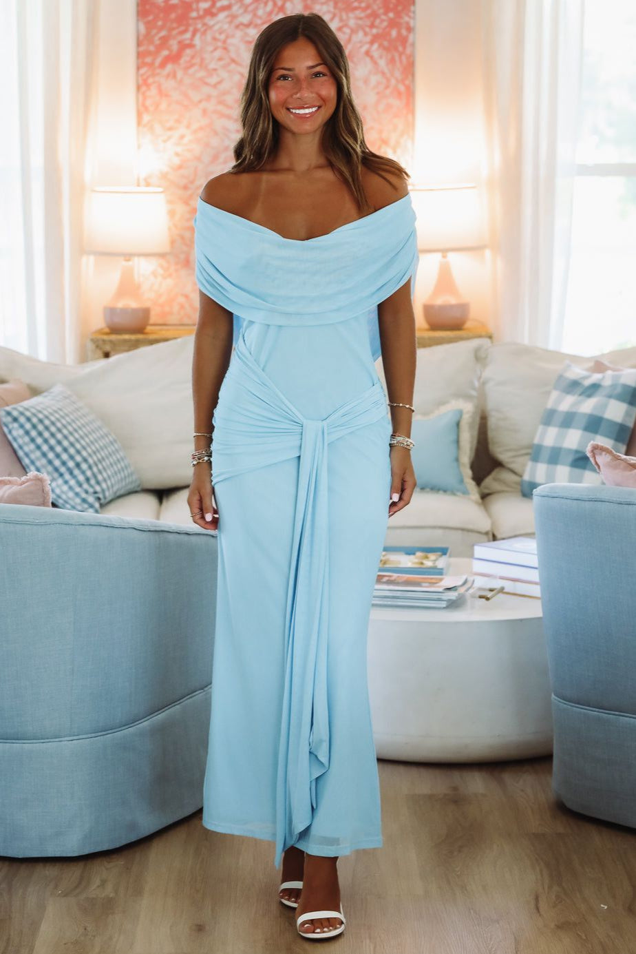 Lavish Maxi Dress - Light Blue