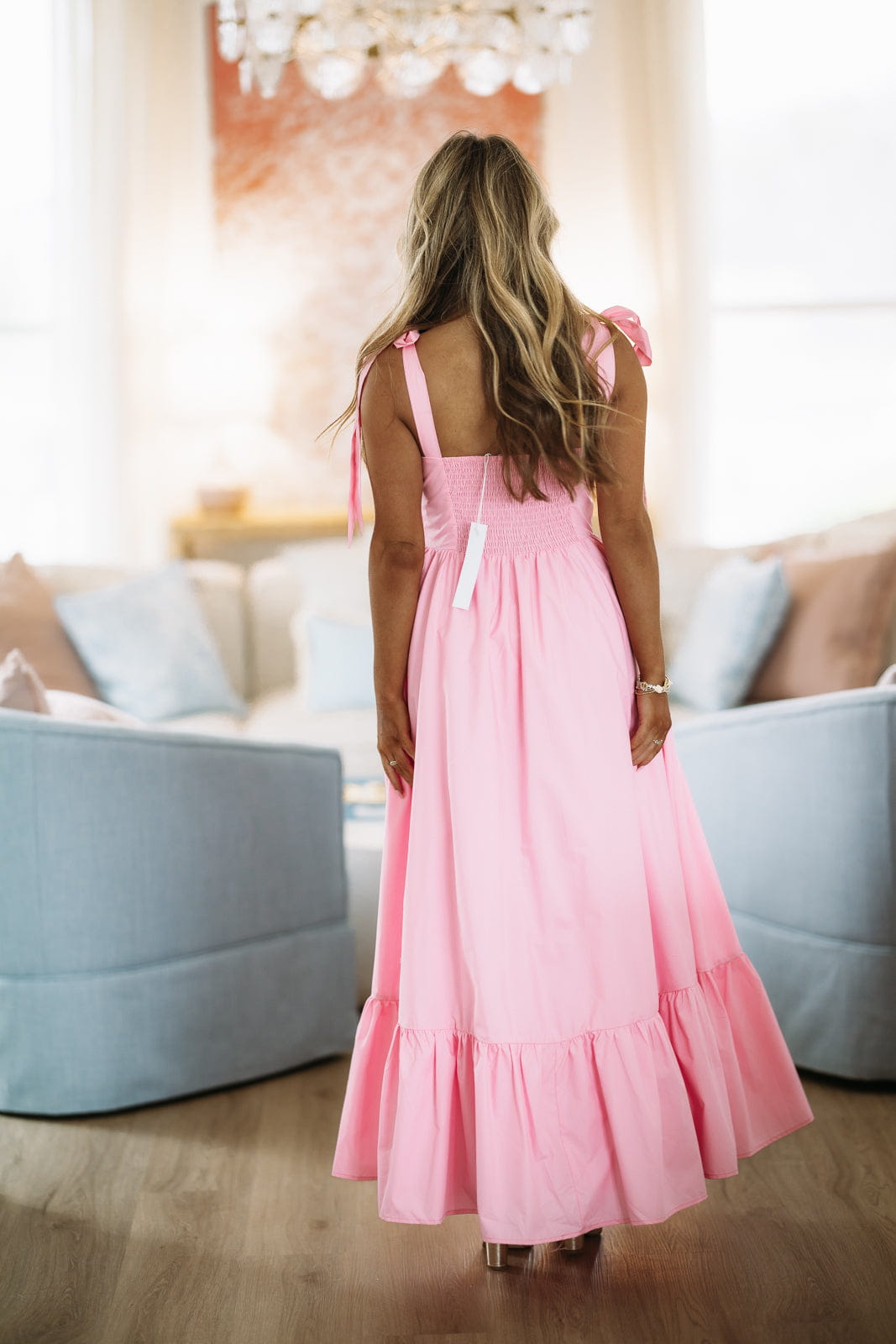 Hopelessly Yours Maxi Dress - Pink
