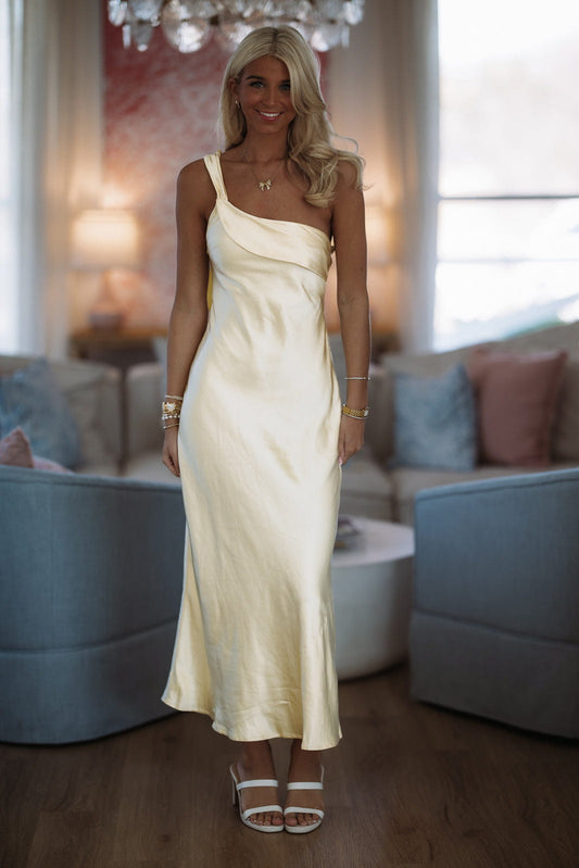 How Can I Refuse Maxi Dress - Butter Yellow