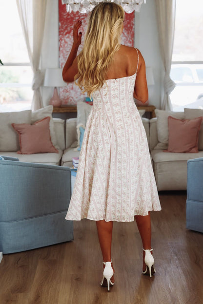 Cute Chick Midi Dress - Pink