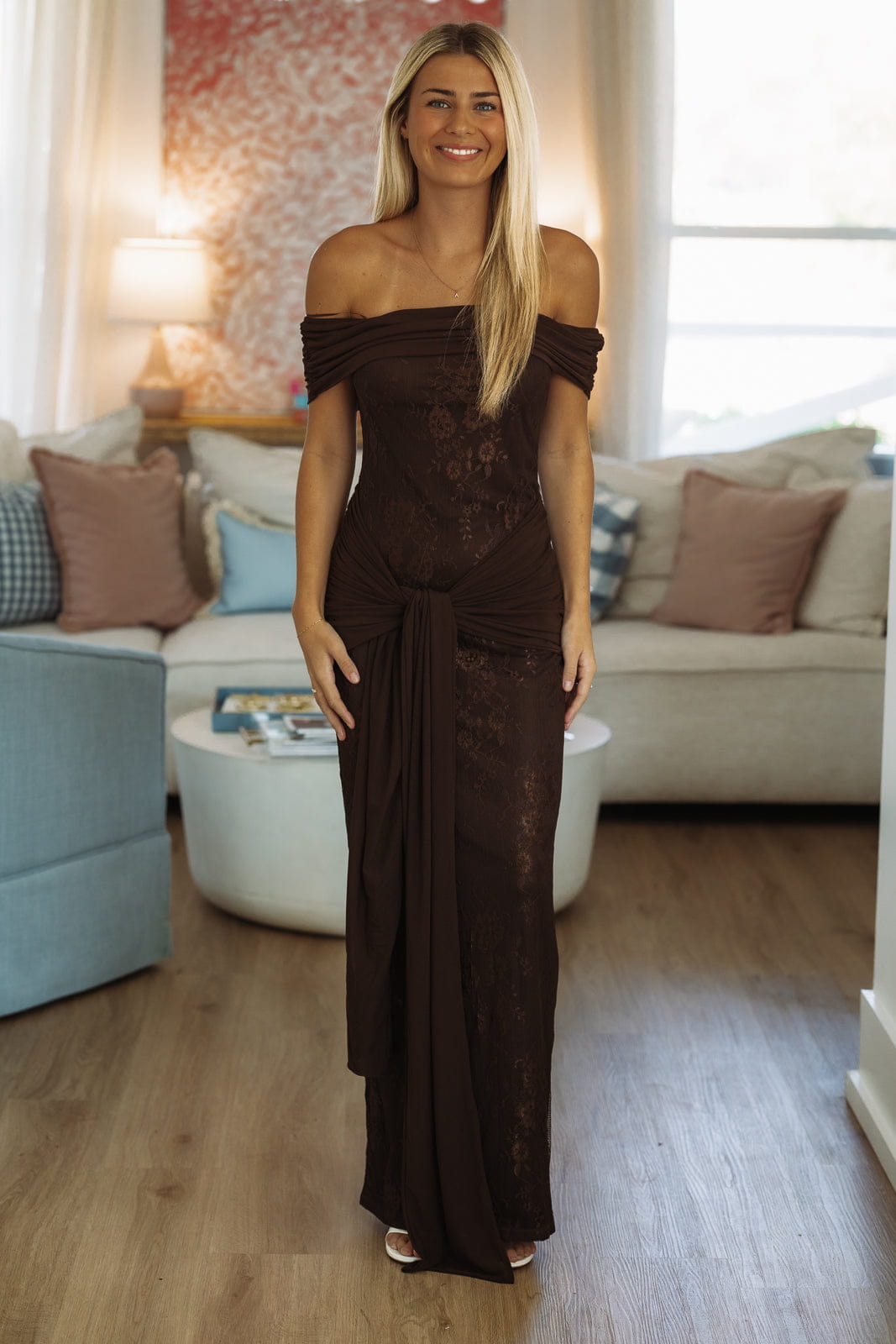 Xendra Maxi Dress - Brown