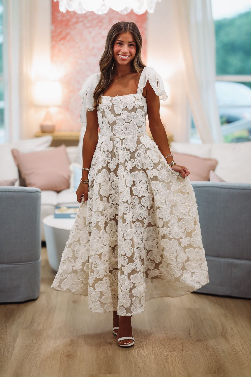 I'm Enchanting Midi Dress - Cream