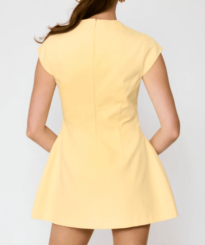 VIP Sunshine Mini Dress by Line and Dot - Yellow