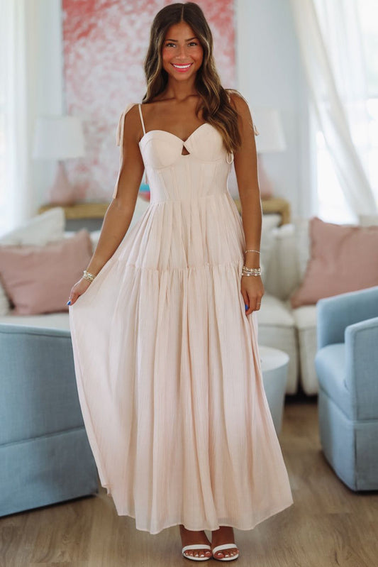 Rosé All Season Maxi Dress - Blush Pink