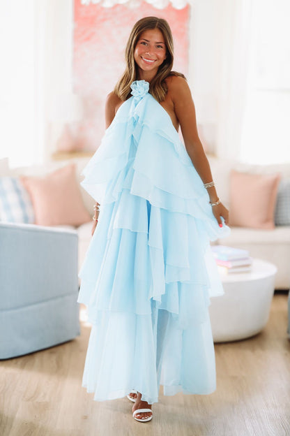 Mystic Blue Maxi Dress - Blue