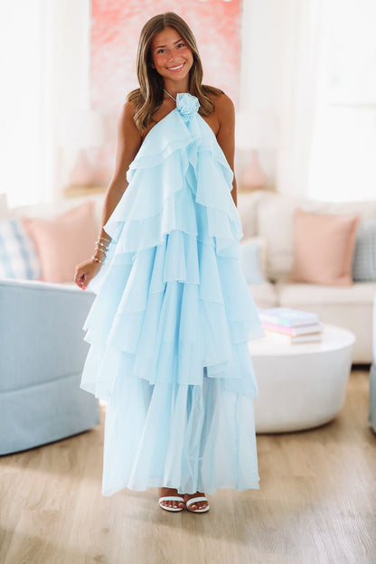Mystic Blue Maxi Dress - Blue