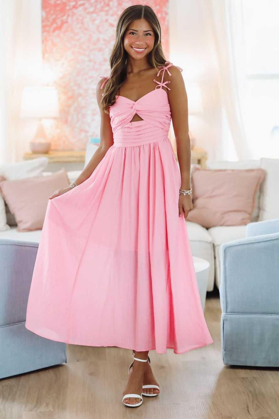 Pink Paradise Maxi Dress - Pink