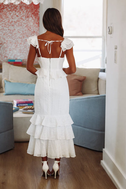 Your Beauty Midi Dress - White