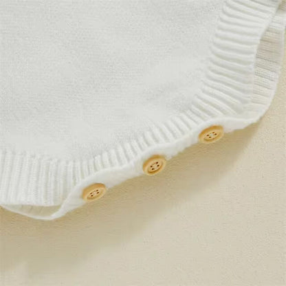 Hello World Full Sleeve Newborn Knitted Romper