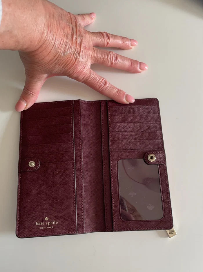 Kate Spade Vet Ej-skinnplånbok NWOT