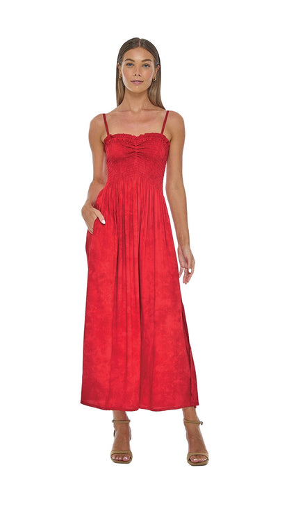 Kora Midi Dress - Hazy Ruby