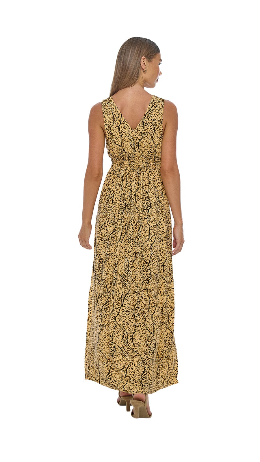 Rayna Sky Maxi Dress - Savanae Nude