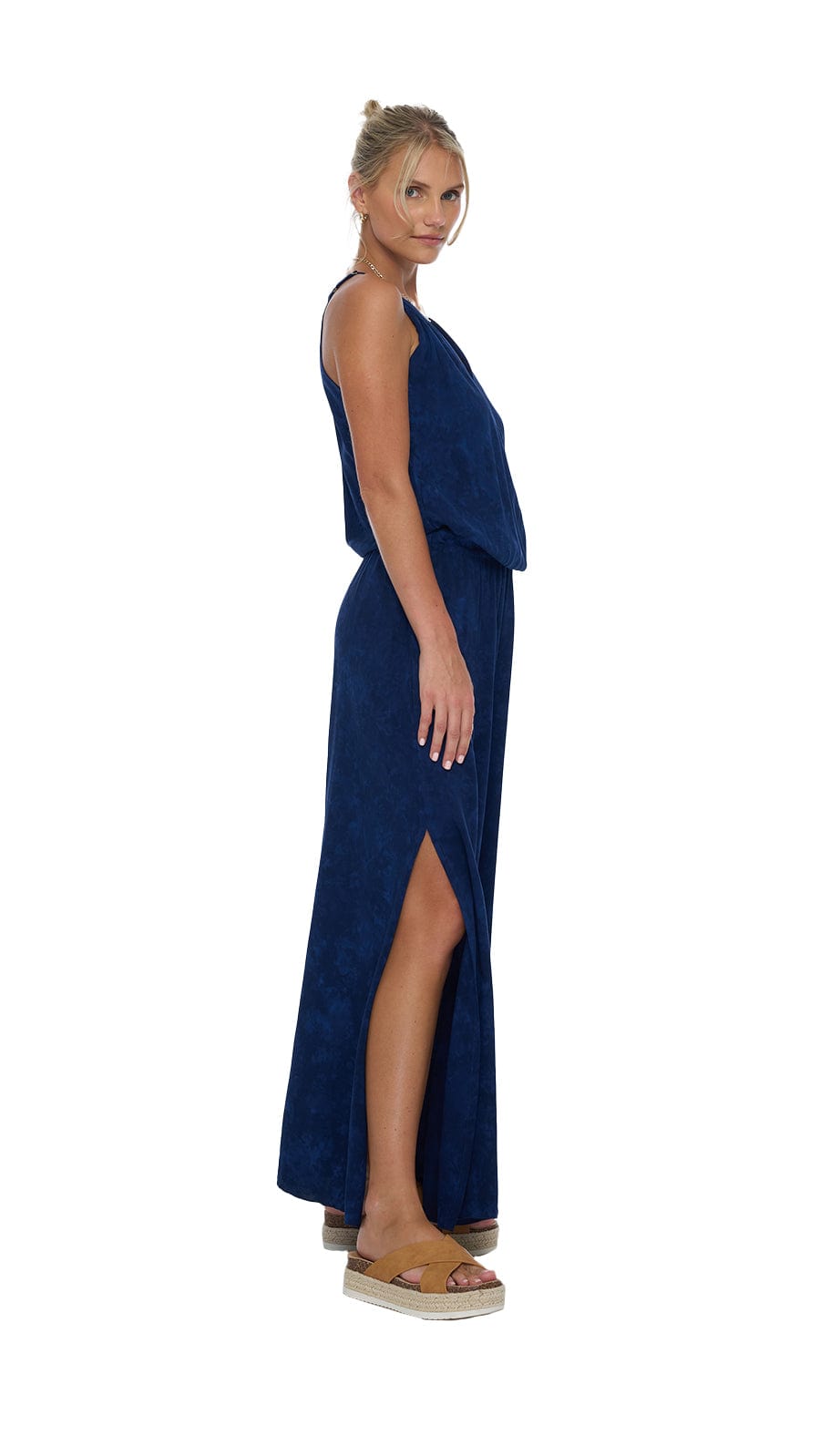 Solene Coastal Maxi Dress - Hazy Navy