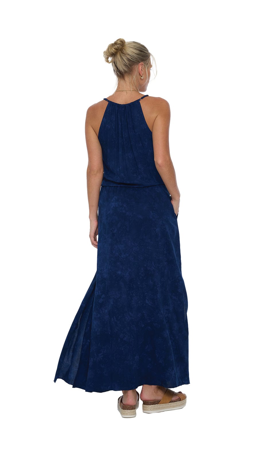 Solene Coastal Maxi Dress - Hazy Navy