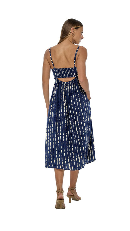 Soller Mio Midi Dress - Current Navy
