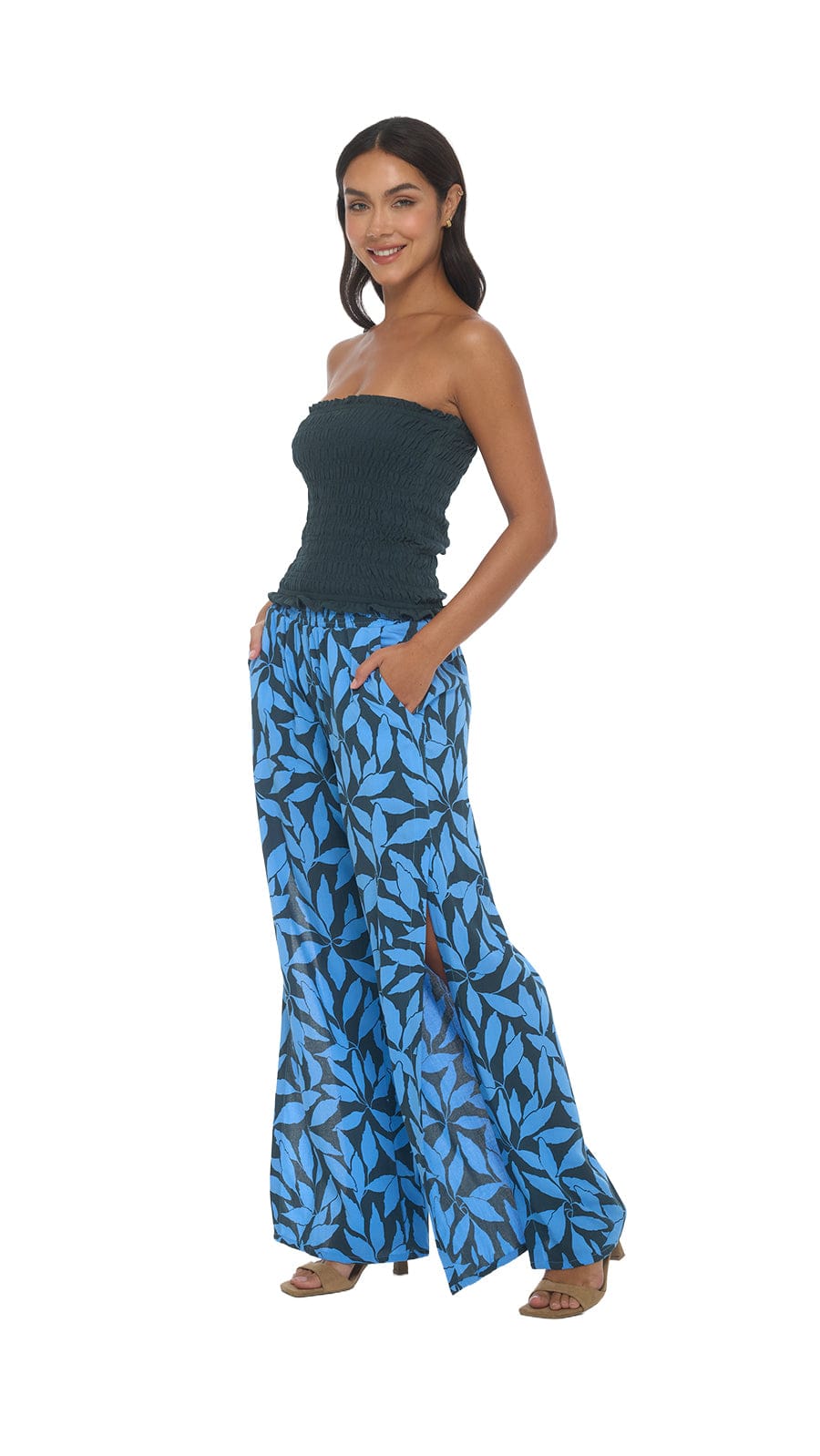 Blooming Mahana Pants - Laleen Charcoal