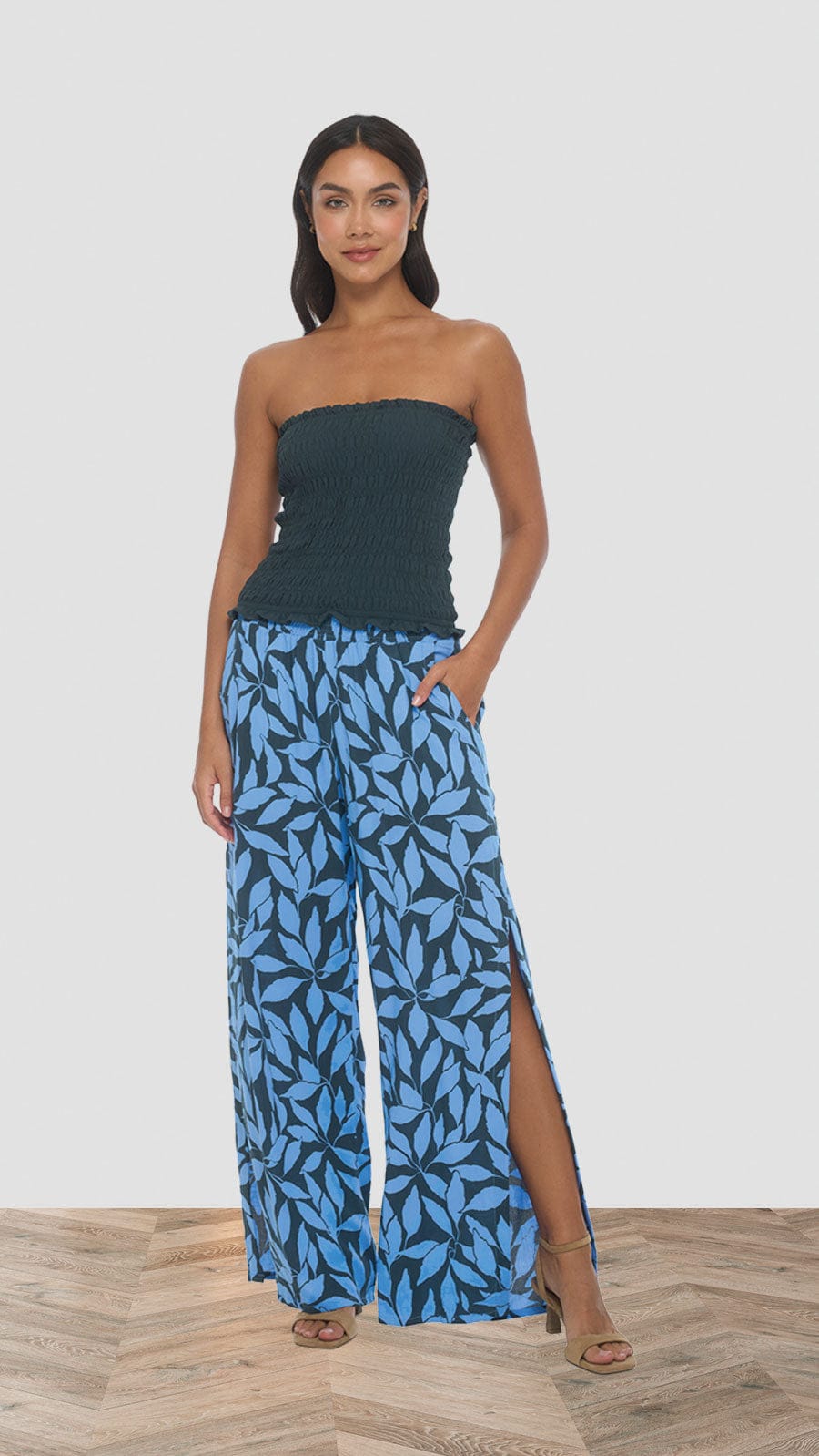 Blooming Mahana Pants - Laleen Charcoal