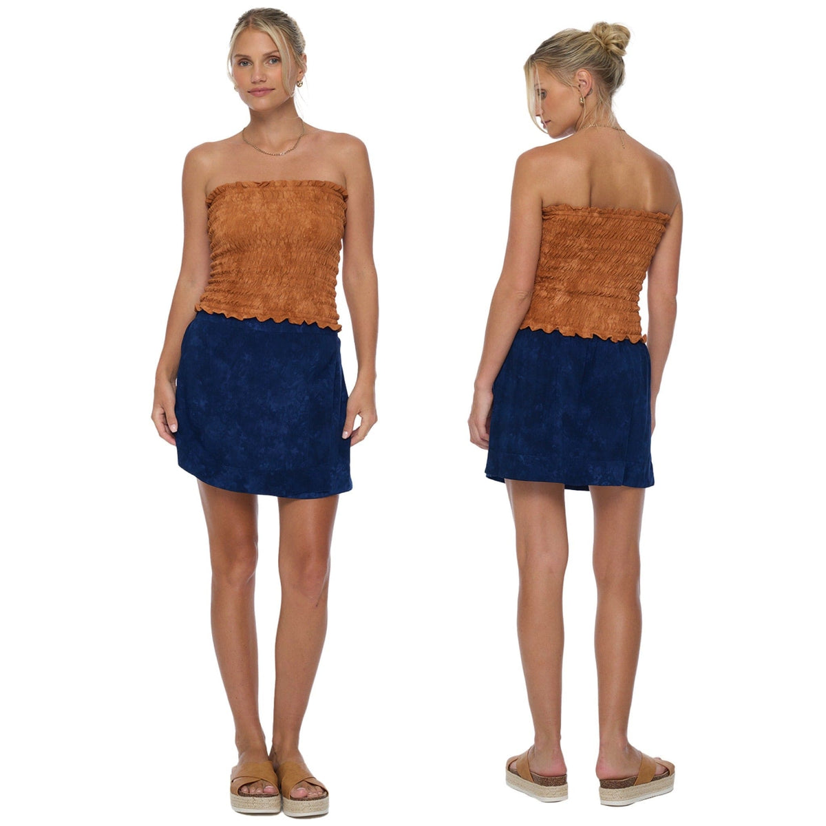 Begonia Skirt - Hazy Navy