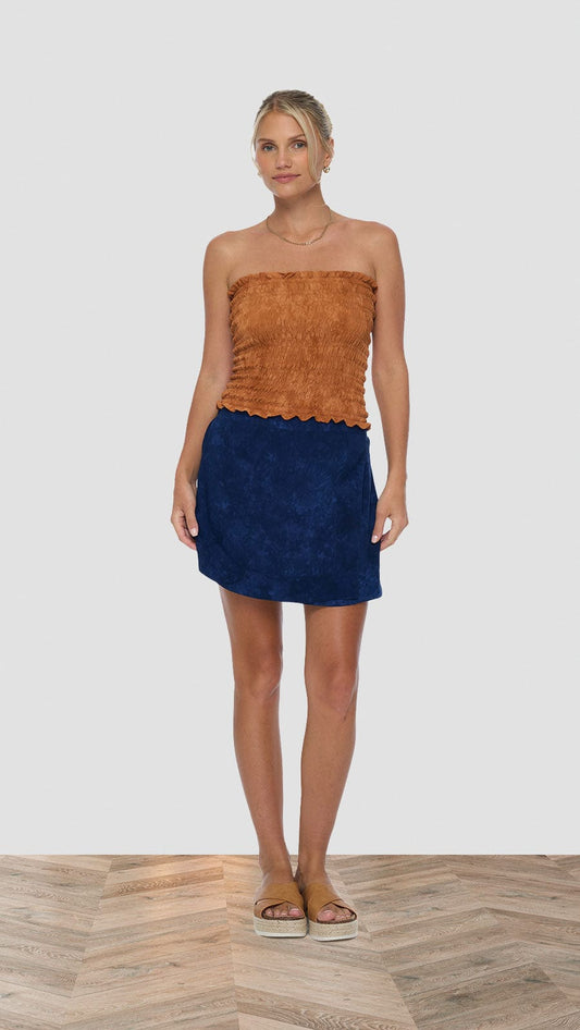 Begonia Skirt - Hazy Navy