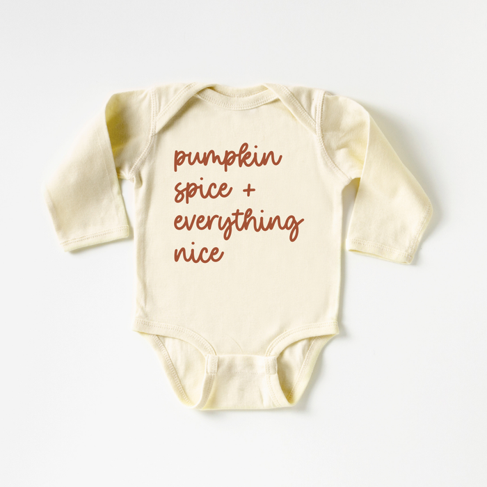 Pumpkin Spice & Everything Nice / NB onesie