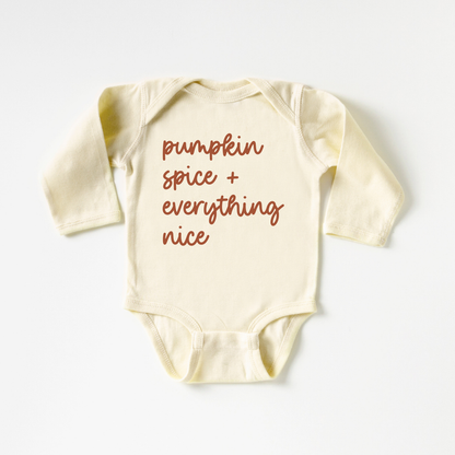 Pumpkin Spice & Everything Nice / NB onesie