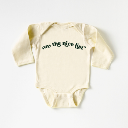 On The Nice List / NB onesie