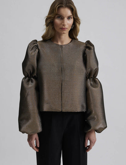 Malina Zoey Double Pouf Sleeve-blus