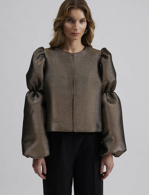 Malina Zoey Double Pouf Sleeve-blus
