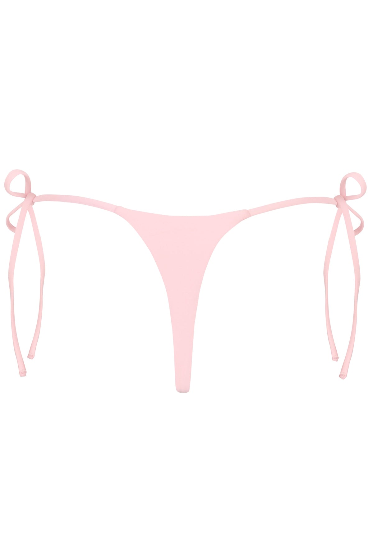 Side-Tie Thong Bikini Bottoms  in Baby Pink