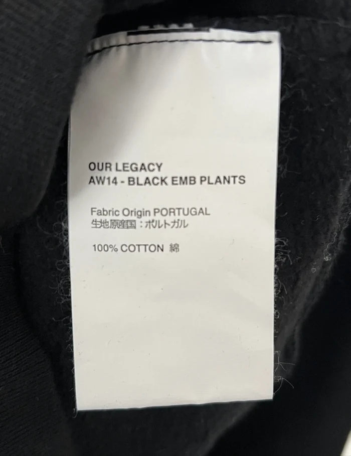 Our Legacy Black Emd Plants-tröja