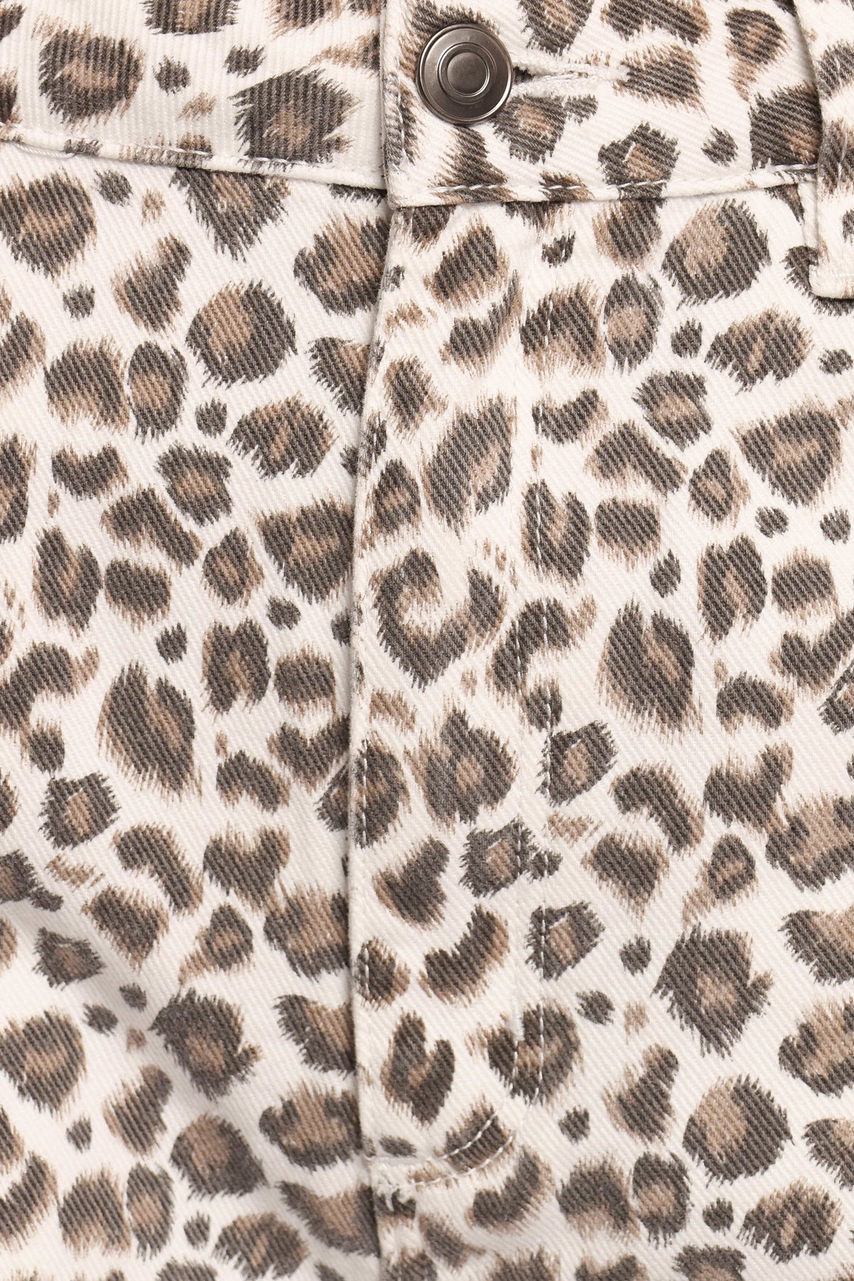 Leila Printed Wide Leg Jean - Leopard