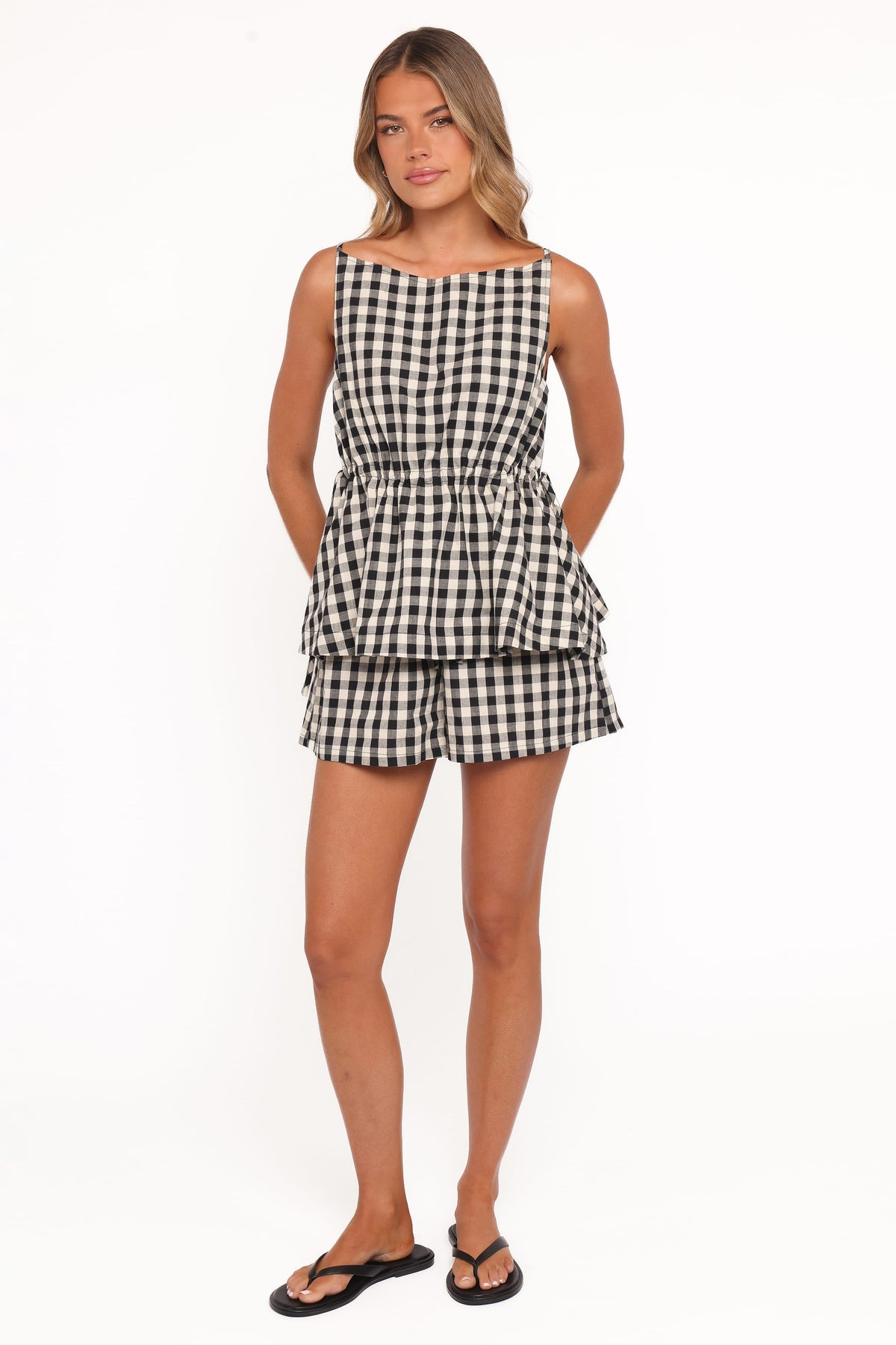 Rory Shorts - Black Gingham