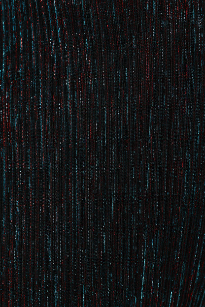 Sonja Wide Leg Pant - Black Teal