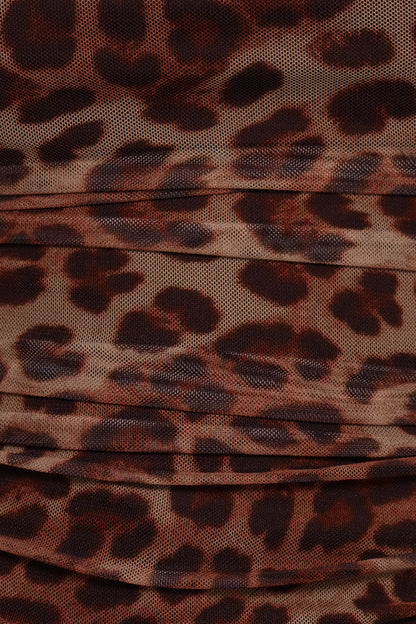 Koa Off Shoulder Top - Leopard