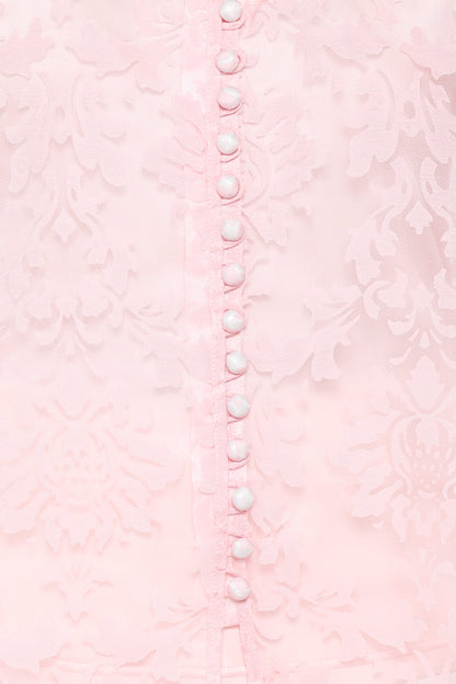 Marni Organza Top - Pink Floral