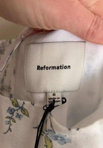 Reformation Janu Linen Mini-linneklänning NWT