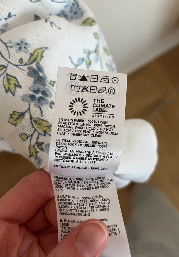 Reformation Janu Linen Mini-linneklänning NWT