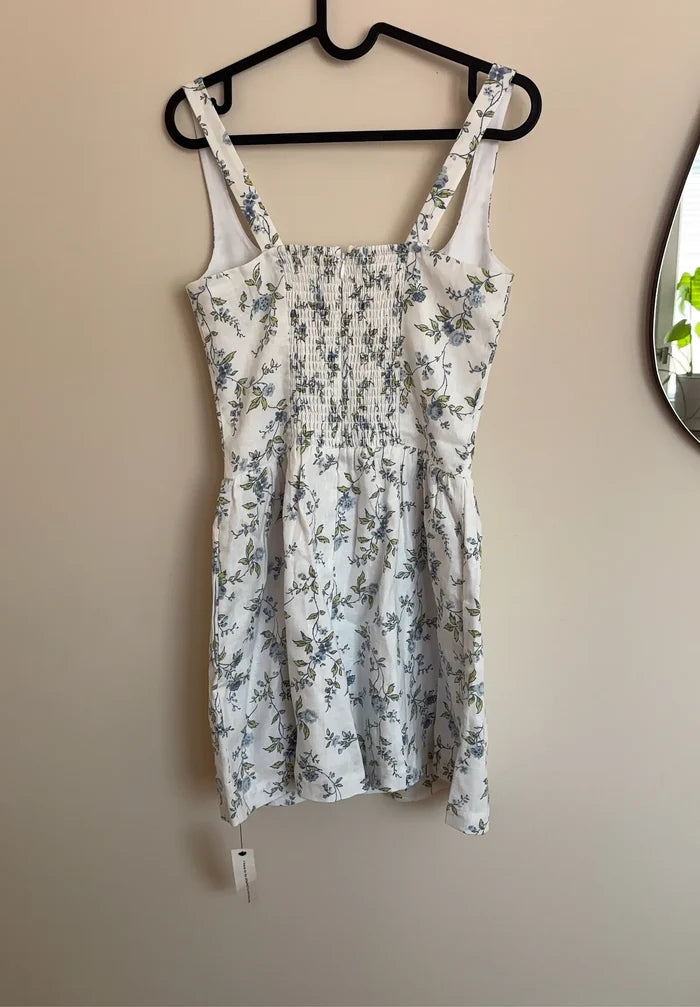 Reformation Janu Linen Mini-linneklänning NWT