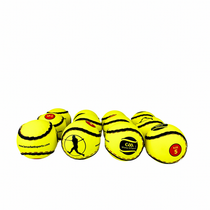 Size 5 GAA Training Sliotars | Yellow | 12 Pack
