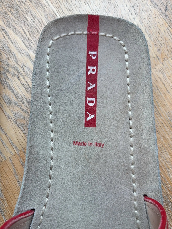 Prada-skinnsandaler