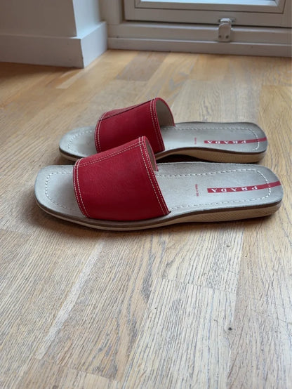 Prada-skinnsandaler