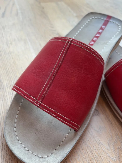 Prada-skinnsandaler