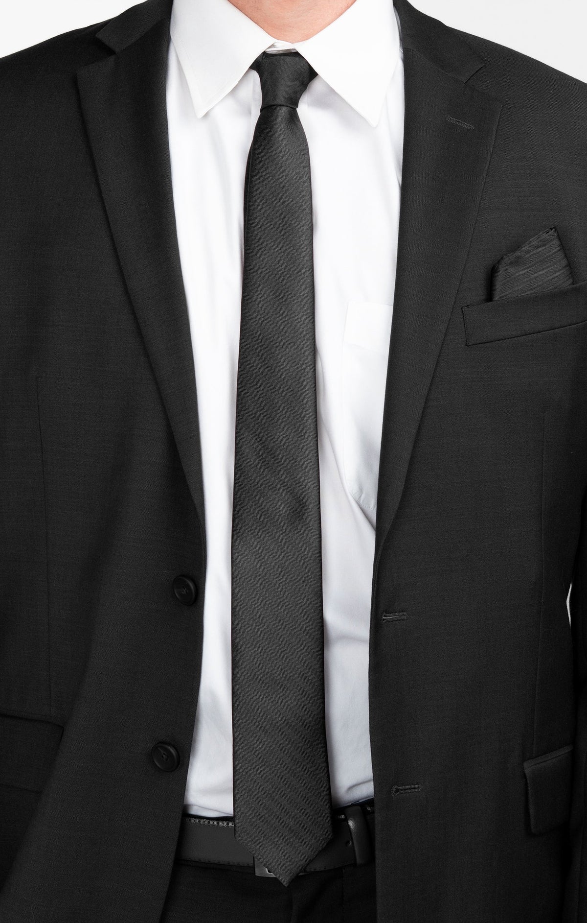 Nico Neck Tie ~ Black Solid