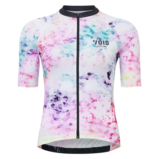 VOID ABSTRACT SHORT SLEEVES JERSEY FOR WOMEN